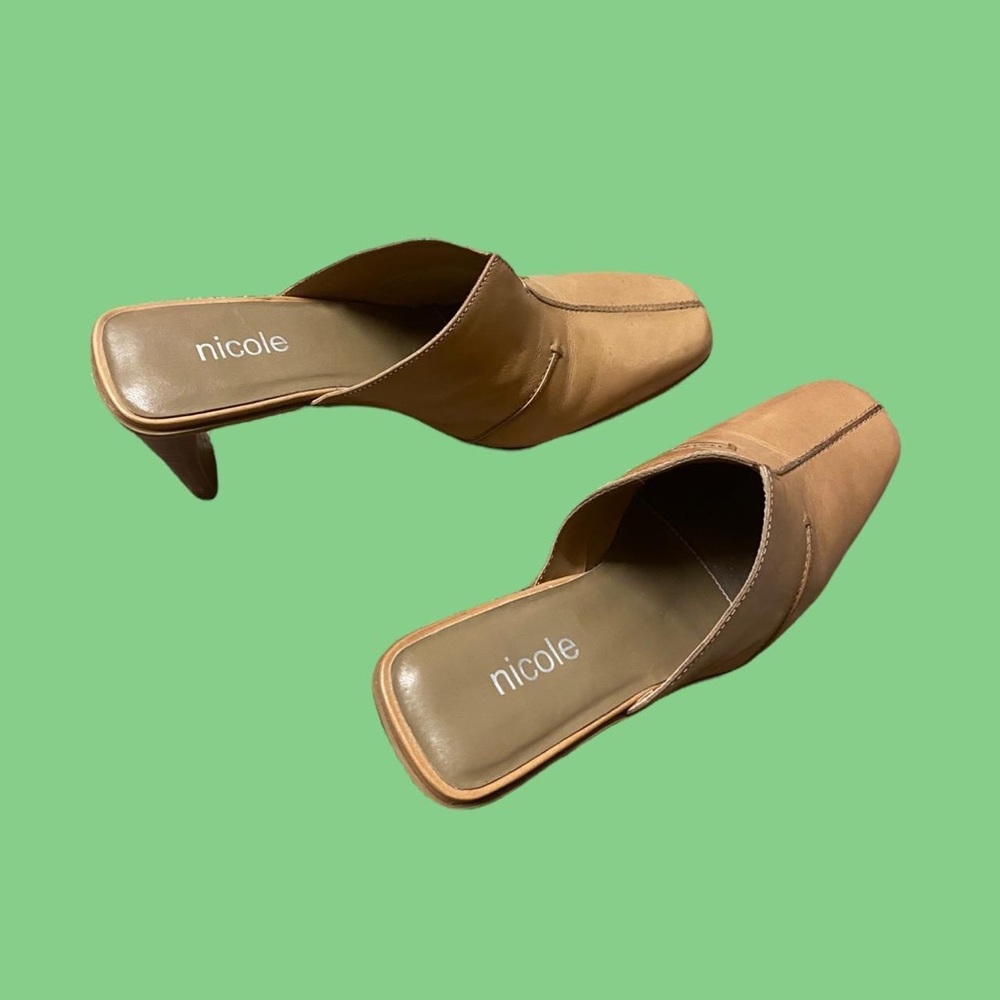 Vintage khaki mules - Picture 3 of 4